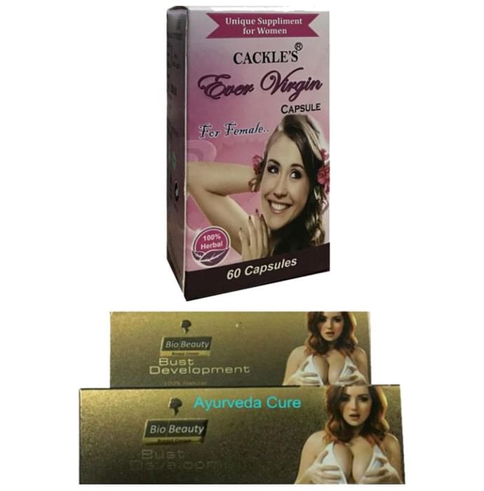 Cackle's Combo Pack of Ever Virgin 60 Capsule & Bio Beauty Cream 60gm