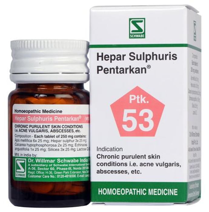 Dr Willmar Schwabe India Hepar Sulphuris Pentarkan Tablet