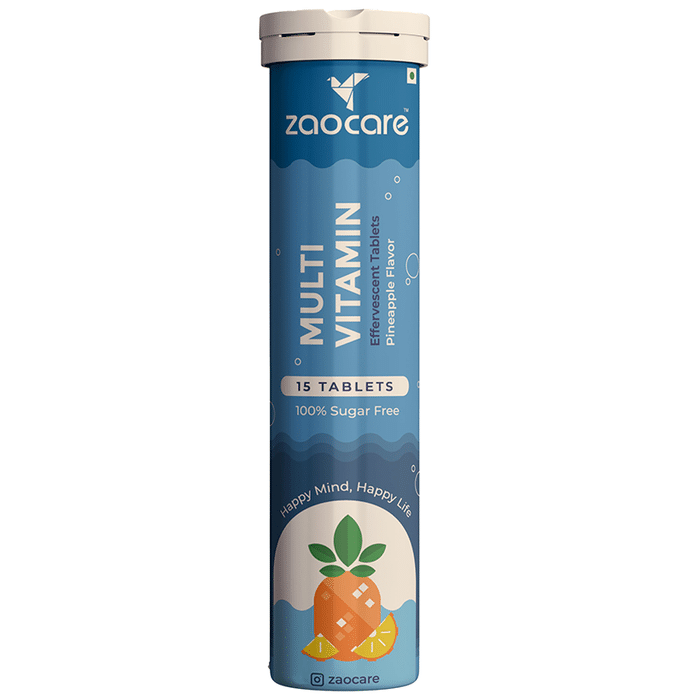 Zaocare Multivitamin Effervescent Tablet Pineapple