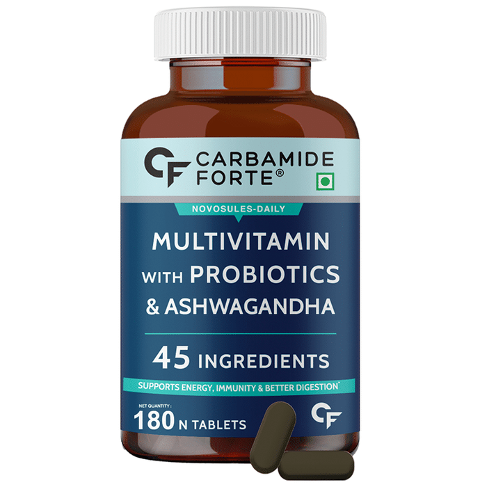 Carbamide Forte Multivitamin with Probiotics & Ashwagandha Tablet
