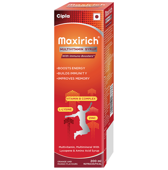 Maxirich Multivitamin Syrup Orange and Mango