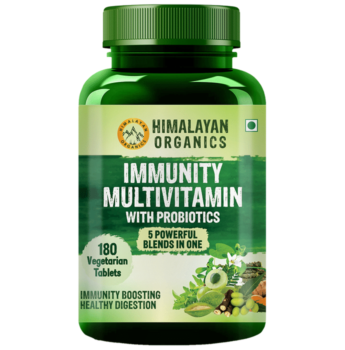 Himalayan Organics Immunity Multivitamin with Probiotics Vegetarian Tablet