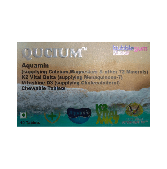 Qucium Chewable Tablet Bubblegum