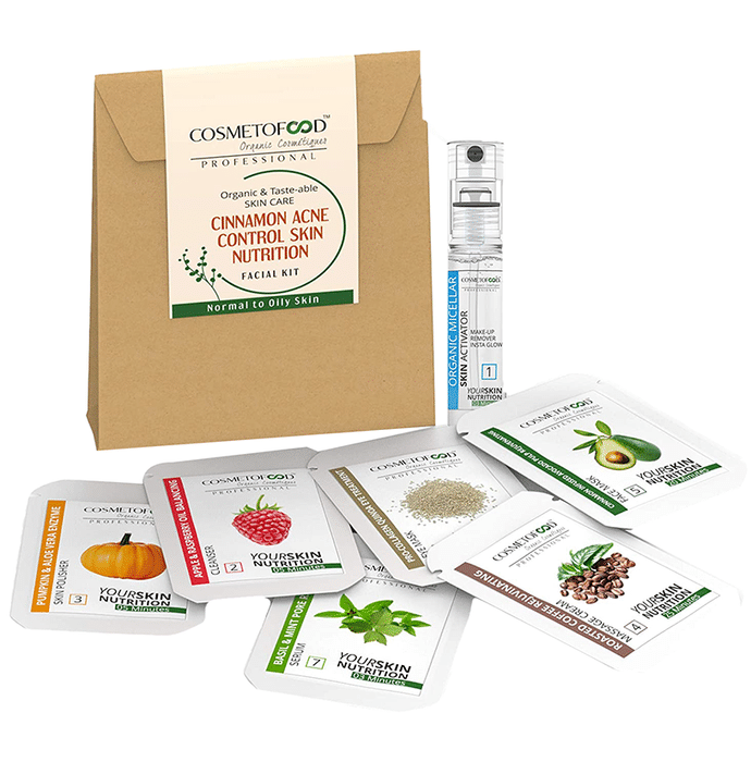 Cosmetofood Professional Skin Nutrition Facial Kit Cinnamon Acne Control