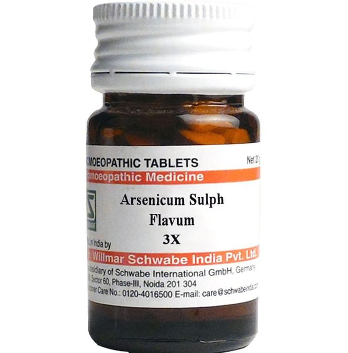 Dr Willmar Schwabe India Arsenicum Sulph Flavum Trituration Tablet 3X