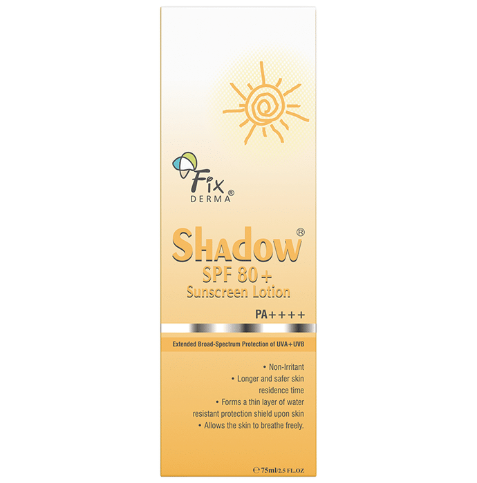 Fixderma Shadow Sunscreen Lotion SPF 80+