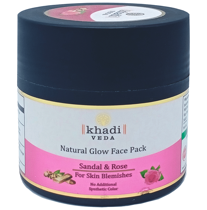 Khadi Veda Natural Glow Face Pack Sandal & Rose