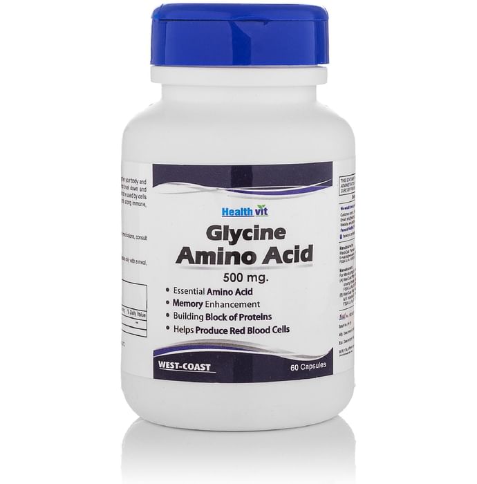 HealthVit Glycine Amino Acid 500mg Capsule