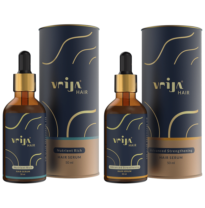 Vrija Combo Pack of Nutrient Rich & Advance Strengthening Hair Serum ( 50ml Each)
