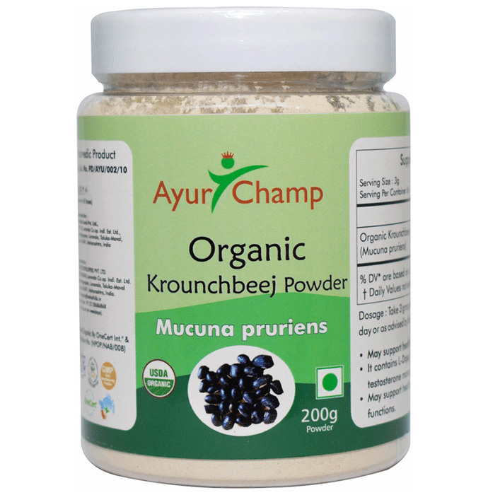 Ayur Champ Organic Krounchbeej Mucuna Pruriens Powder
