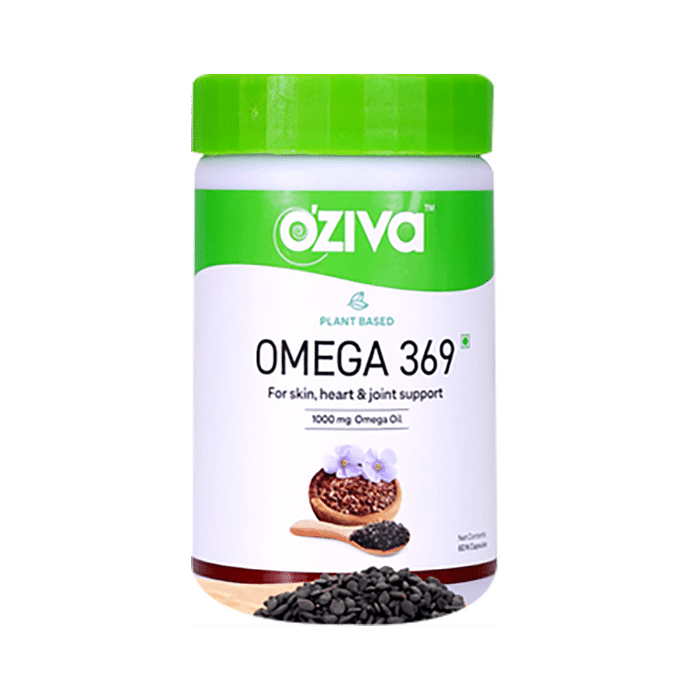 Oziva Plant Based Omega 369 Capsule for Skin, Heart & Joint Support