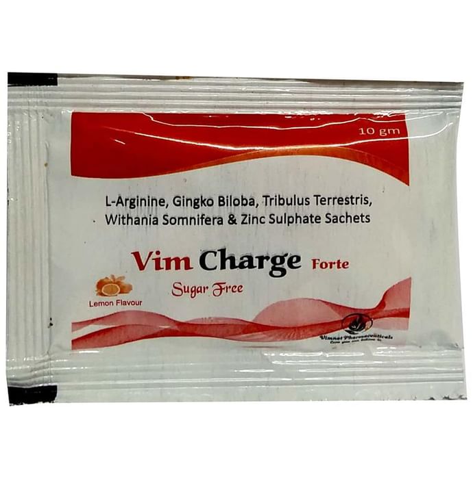 Vim Charge Forte Sachet Lemon Sugar Free