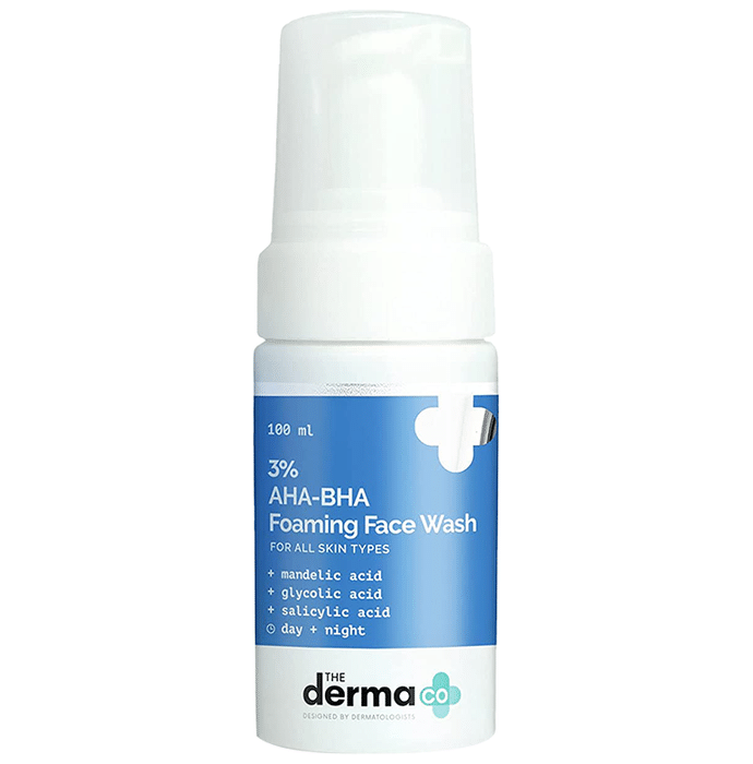 The Derma Co 3% AHA-BHA Foaming Face Wash