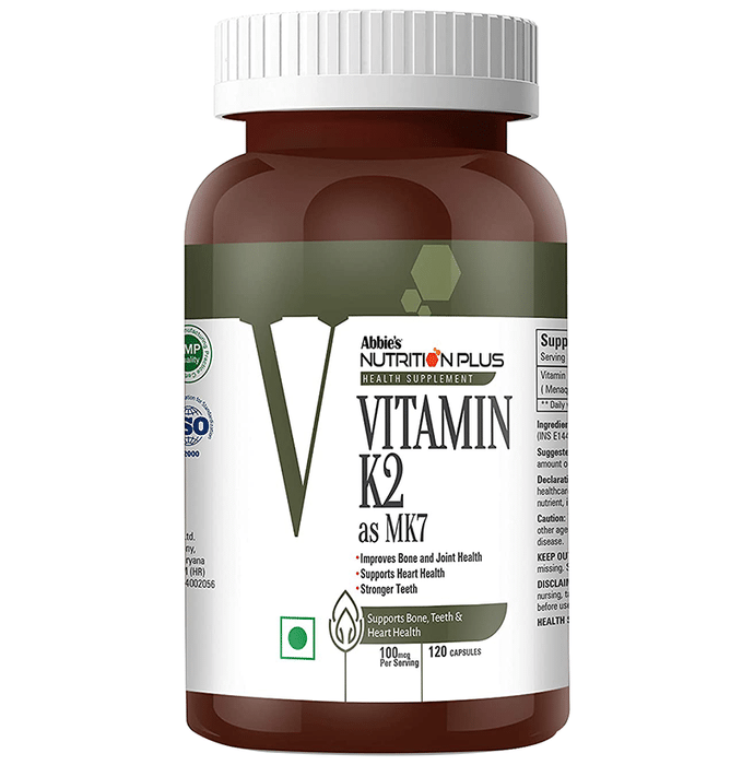Abbie's Nutrition Plus Health Supplement Vitamin K2 as MK7 Capsule