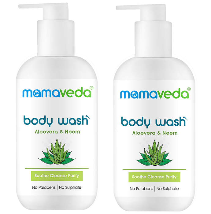 Mamaveda Aloevera & Neem Body Wash (250ml Each)