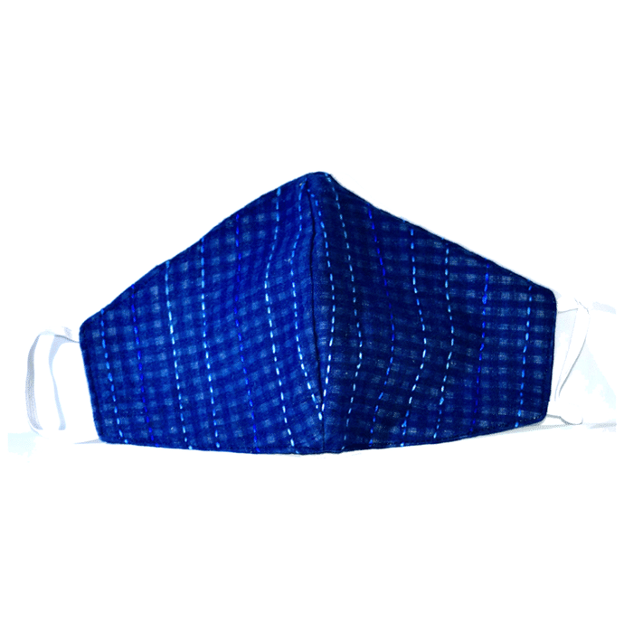 Enorgen Designer 100% Cotton Washable Reusable Protective Face Mask Blue