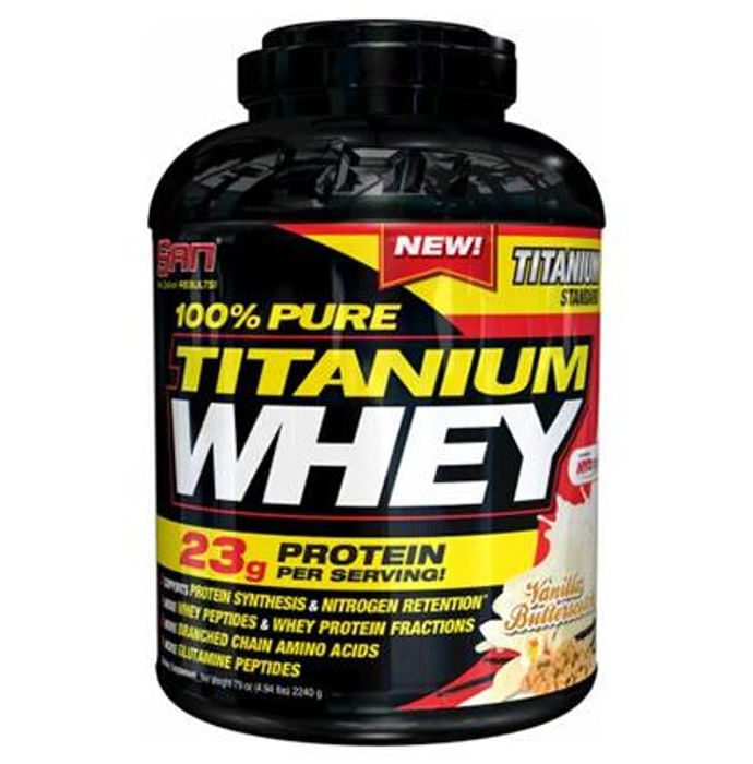 SAN 100% Pure Titanium Whey Protein Powder Vanilla Butterscotch