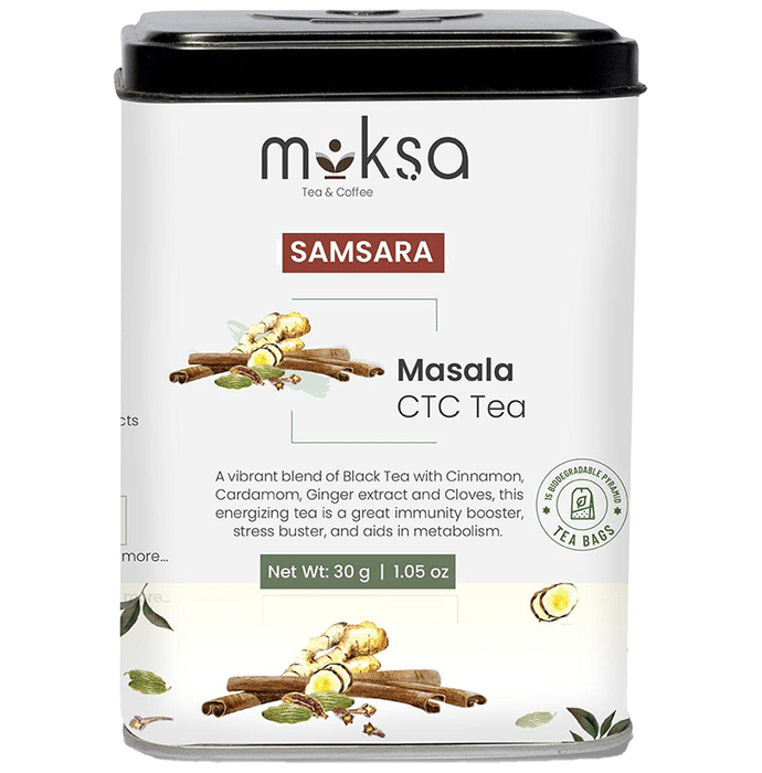 Moksa Tea & Coffee Samsara CTC Biodegradable Pyramid Tea Bag