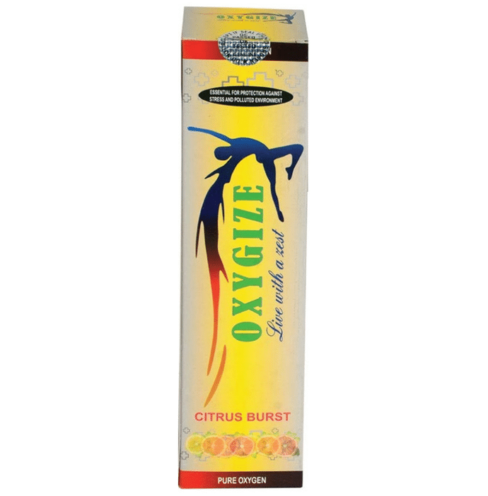 Oxygize Portable Oxygen with Inbuilt Mask Citrus