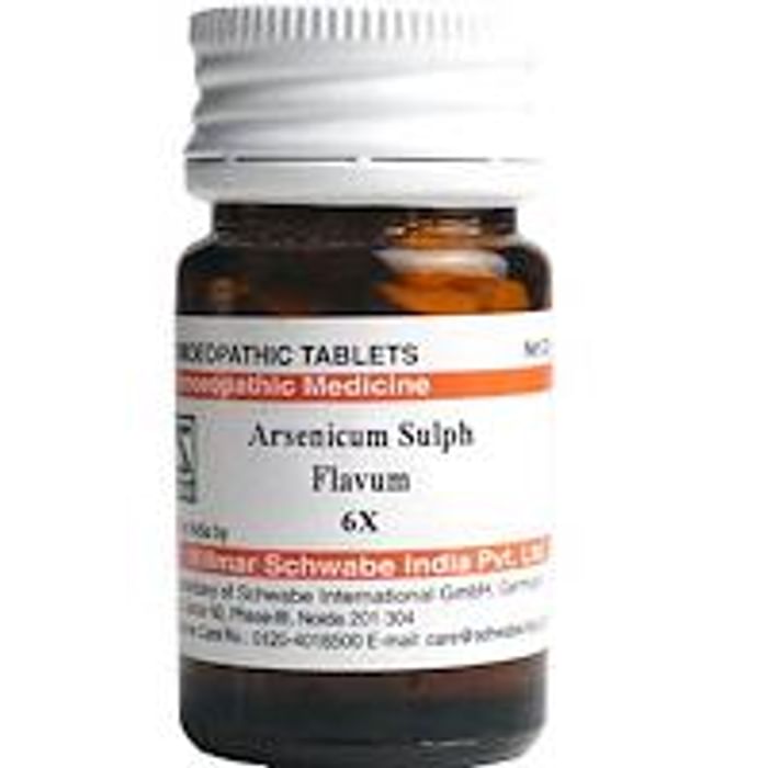Dr Willmar Schwabe India Arsenicum Sulph Flavum Trituration Tablet 6X