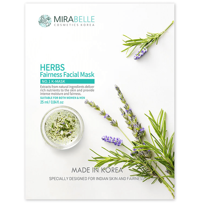 Mirabelle Cosmetics Korea Herbs Fairness Facial Mask