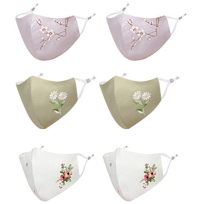 MASQ 4 Ply Face Mask for Women Medium Multicolor Blossom