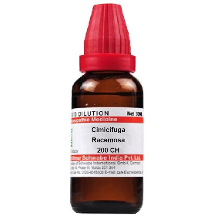 Dr Willmar Schwabe India Cimicifuga Racemosa Dilution 200 CH