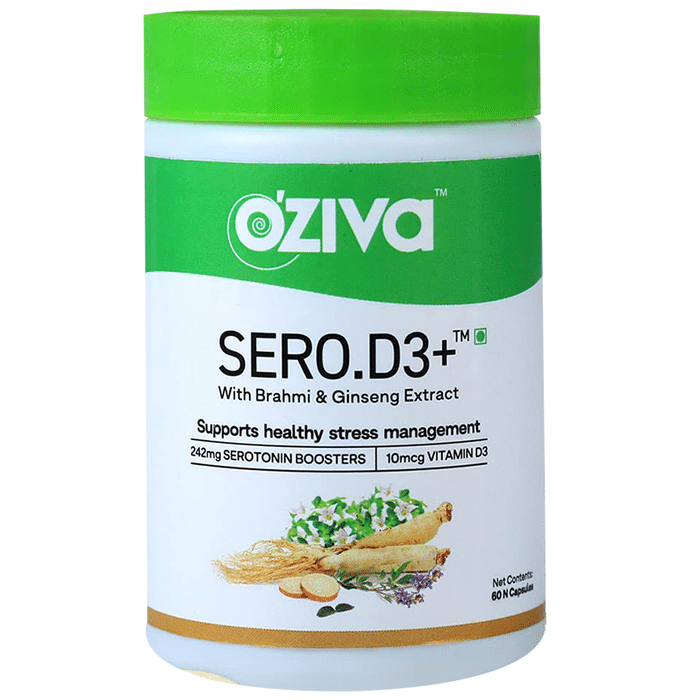 Oziva Sero.D3+ with Brahmi & GInseng Extract Capsule