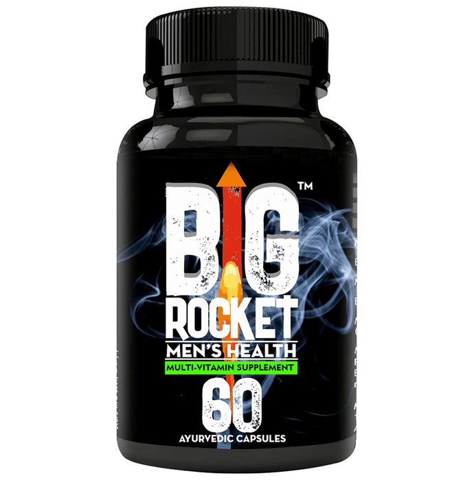 Big Rocket Men's Health Multi-Vitamin Supplement Ayurvedic Capsule