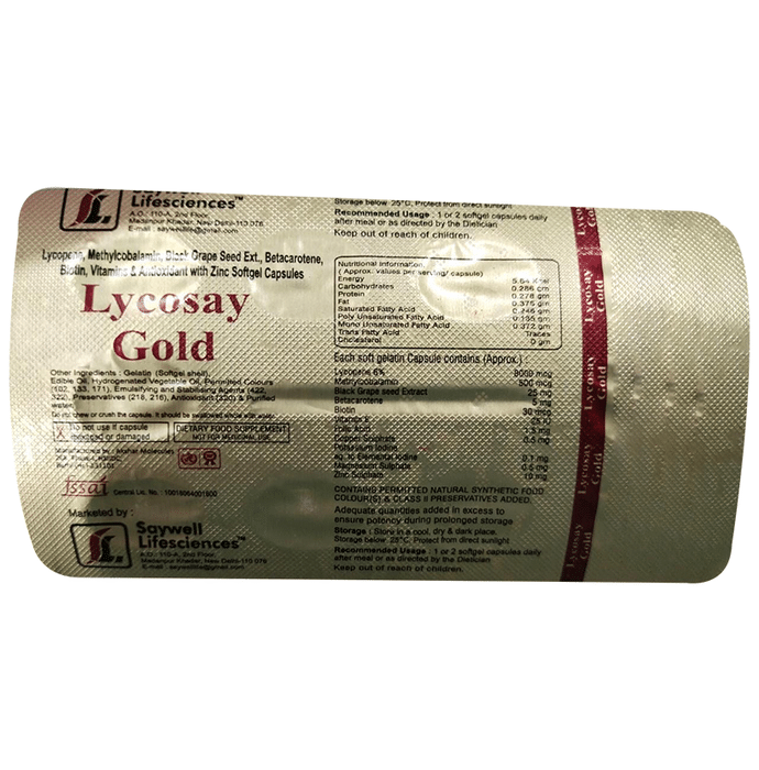 Lycosay Gold Softgel Capsule