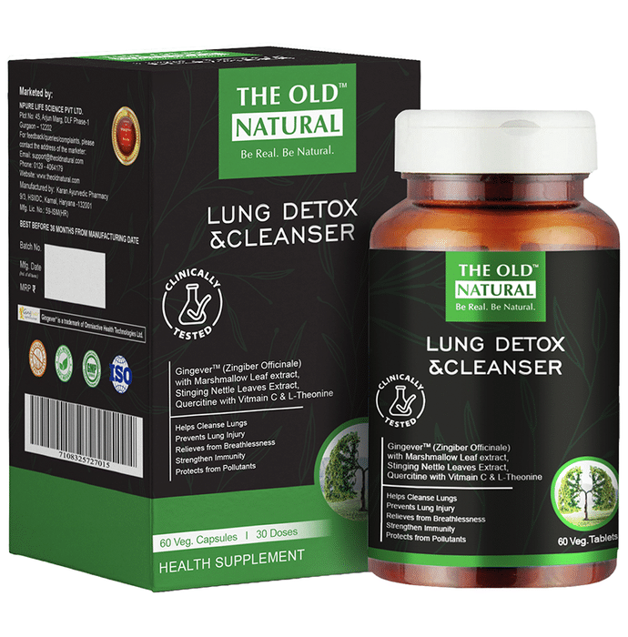 The Old Natural Lung Detox & Cleanser Veg Tablet