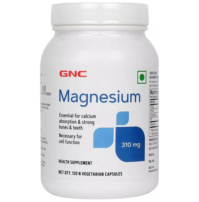 GNC Magnesium 310mg Vegetarian Capsule