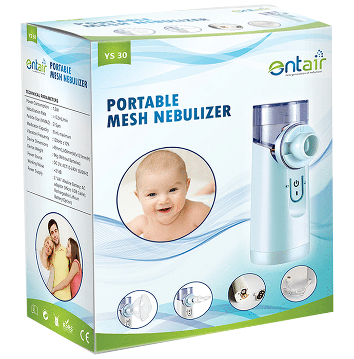 Entair YS 30 Portable Mesh Nebulizer Blue