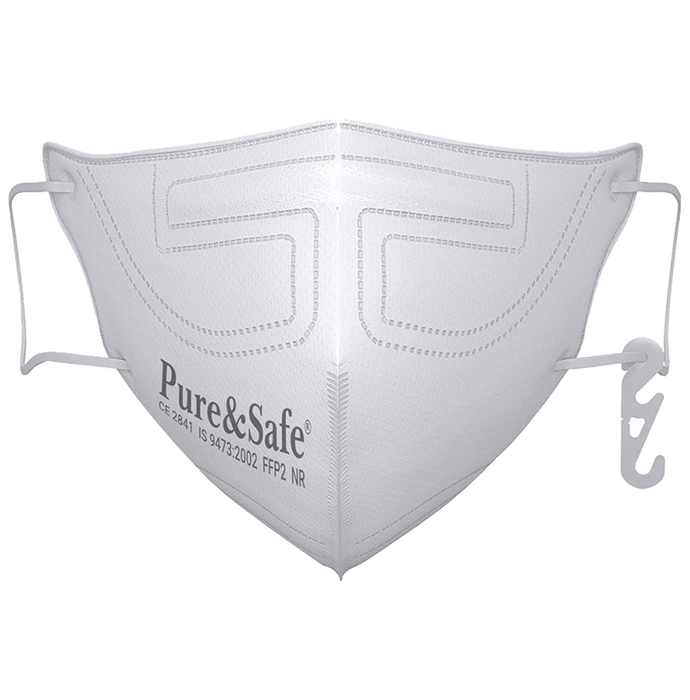 Pure & Safe Fusion Flo 5 Layer Filteration N95 Mask White