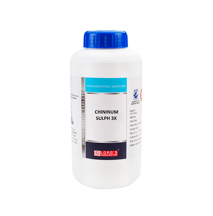 Lord's Chinium Sulph Trituration Tablet 3X
