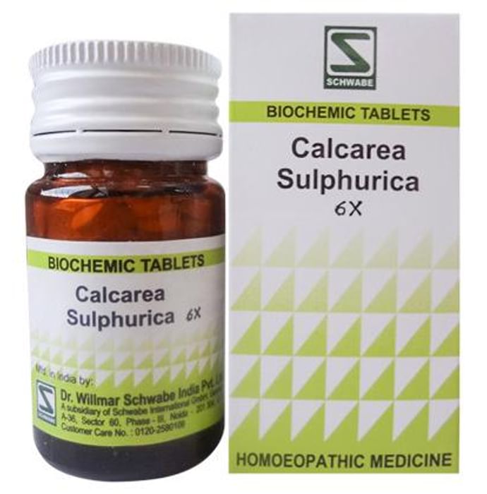 Dr Willmar Schwabe India Calcarea Sulphurica Biochemic Tablet 6X