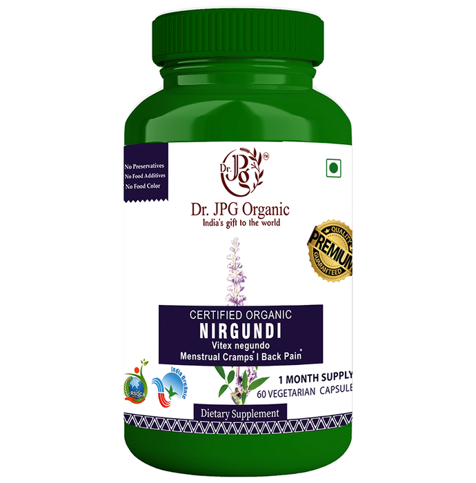 Dr. JPG Organic Nirgundi Vegetarian Capsule