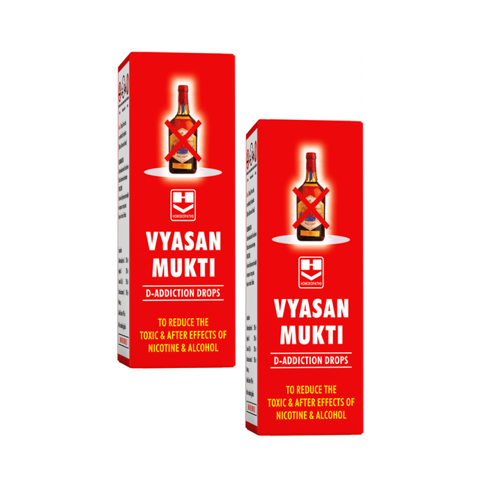 Homeopaths Vyasan Mukti D-Addiction Drop (30ml Each)