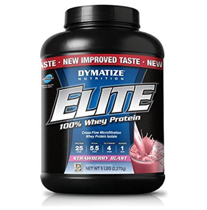 Dymatize Nutrition Elite 100% Whey Protein Powder Strawberry Blast