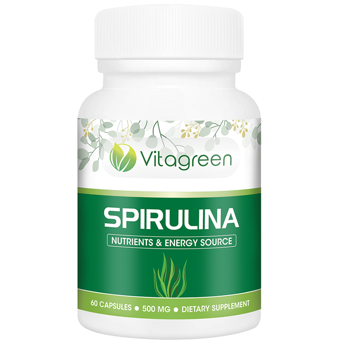 Vitagreen Spirulina 500mg Capsule
