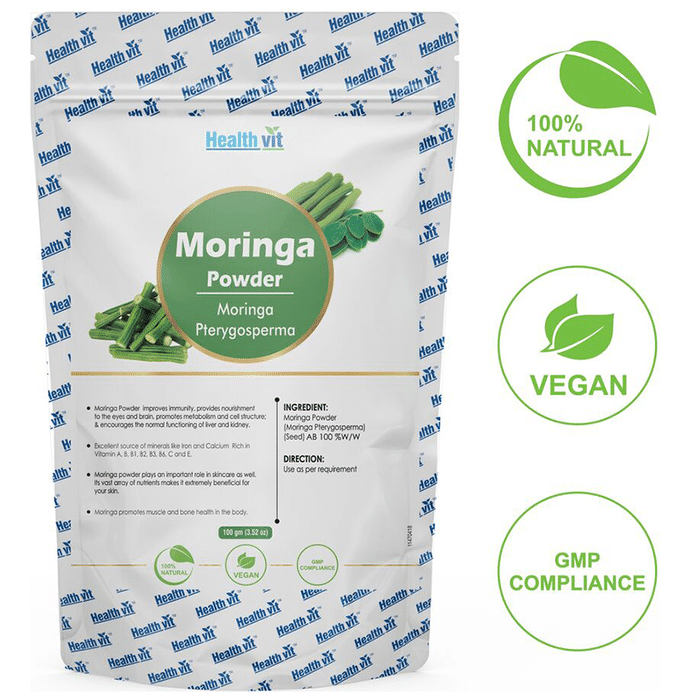 HealthVit Natural Moringa (Moringa Pterygosperma) Powder