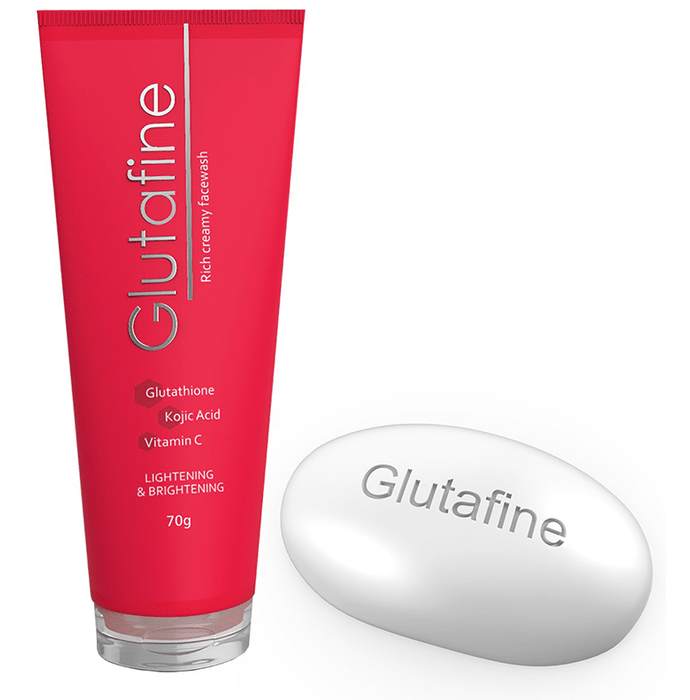 Glutafine Combo Pack of Facewash 70gm & Soap 75gm