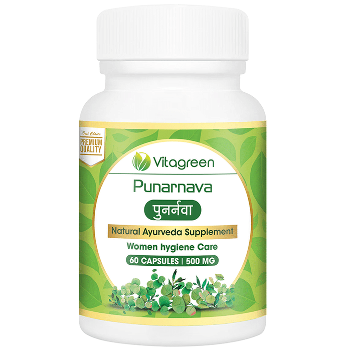 Vitagreen Punarnava 500mg Capsule
