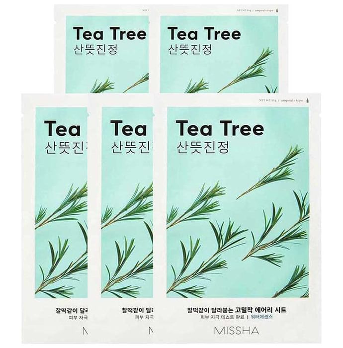 Missha Airy Fit Sheet Mask (20gm Each) Tea Tree