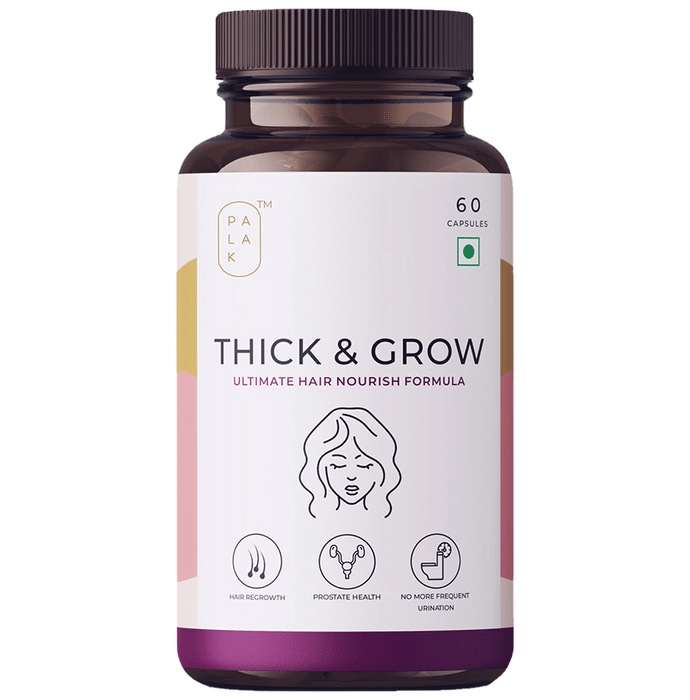 Palak Thick & Grow Ultimate Hair Nourish Formula Vegetable Capsule