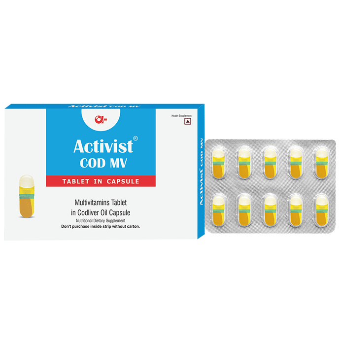 Activist Cod Mv Tablet in Capsule (10 Each)