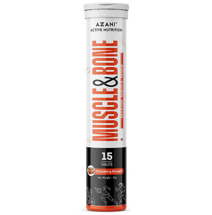 Azani Active Nutrition Muscle & Bone Effervescent Tablet (15 Each) Strawberry