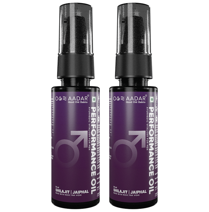 Aadar Performance Oil Ayurvedic Vitalizer for Men (30ml Each)