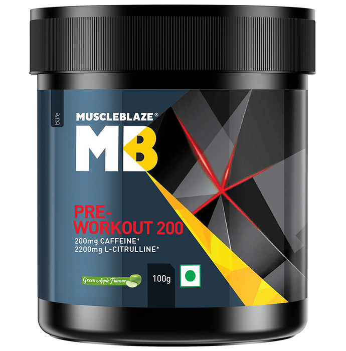 MuscleBlaze Pre-Workout 200 Green Apple