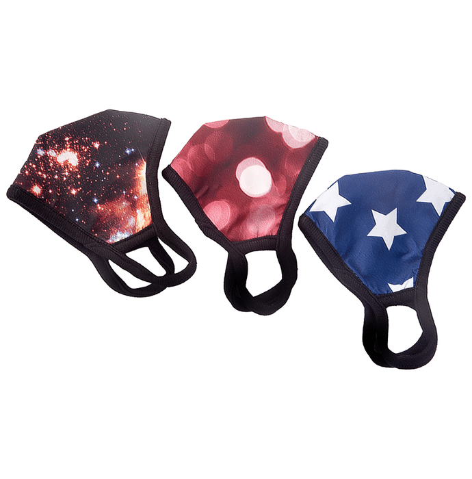 Advind Healthcare Smog-Guard N99 Pollution Mask for Kids Small without Valve Galaxy Design, Star Design & Red Polka Design